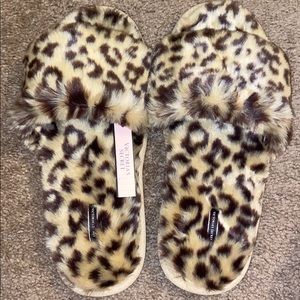 Victoria’s Secret Leopard Print Slippers